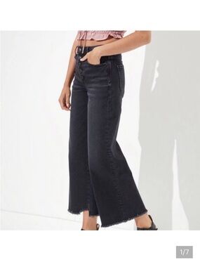 American Eagle Wide Leg Crop Jeans